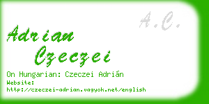 adrian czeczei business card