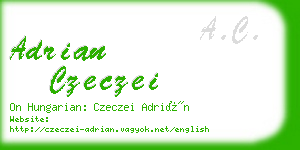 adrian czeczei business card